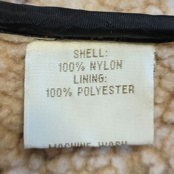 Tsunami Black Quilted Sherpa Vest Zip Front Casual Cozy Outdoor Fall Layering L - Picture 12 of 13